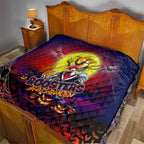 We Are Roosters Halloween Quilt Pumpkin Scary Spooky Season - Aussie Hoodie