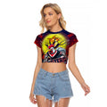 We Are Roosters Halloween Raglan Cropped T Shirt Pumpkin Scary Spooky Season - Aussie Hoodie