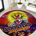 We Are Roosters Halloween Round Carpet Pumpkin Scary Spooky Season - Aussie Hoodie