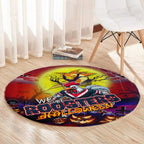 We Are Roosters Halloween Round Carpet Pumpkin Scary Spooky Season - Aussie Hoodie