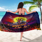 We Are Roosters Halloween Sarong Pumpkin Scary Spooky Season - Aussie Hoodie