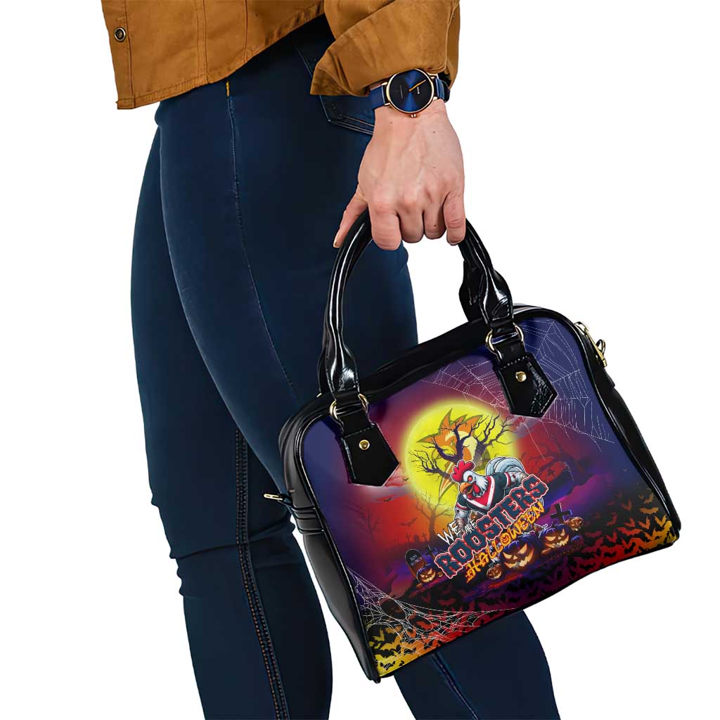 We Are Roosters Halloween Shoulder Handbag Pumpkin Scary Spooky Season - Aussie Hoodie