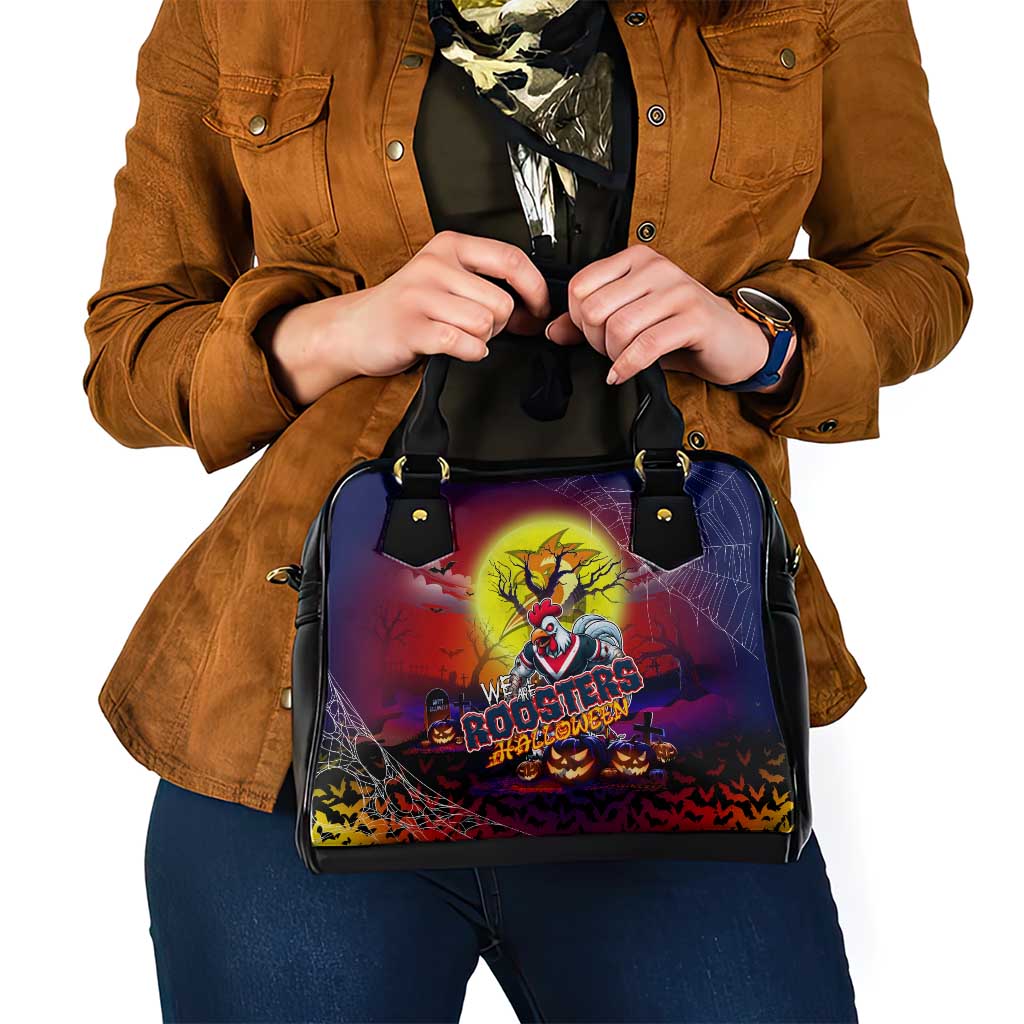 We Are Roosters Halloween Shoulder Handbag Pumpkin Scary Spooky Season - Aussie Hoodie