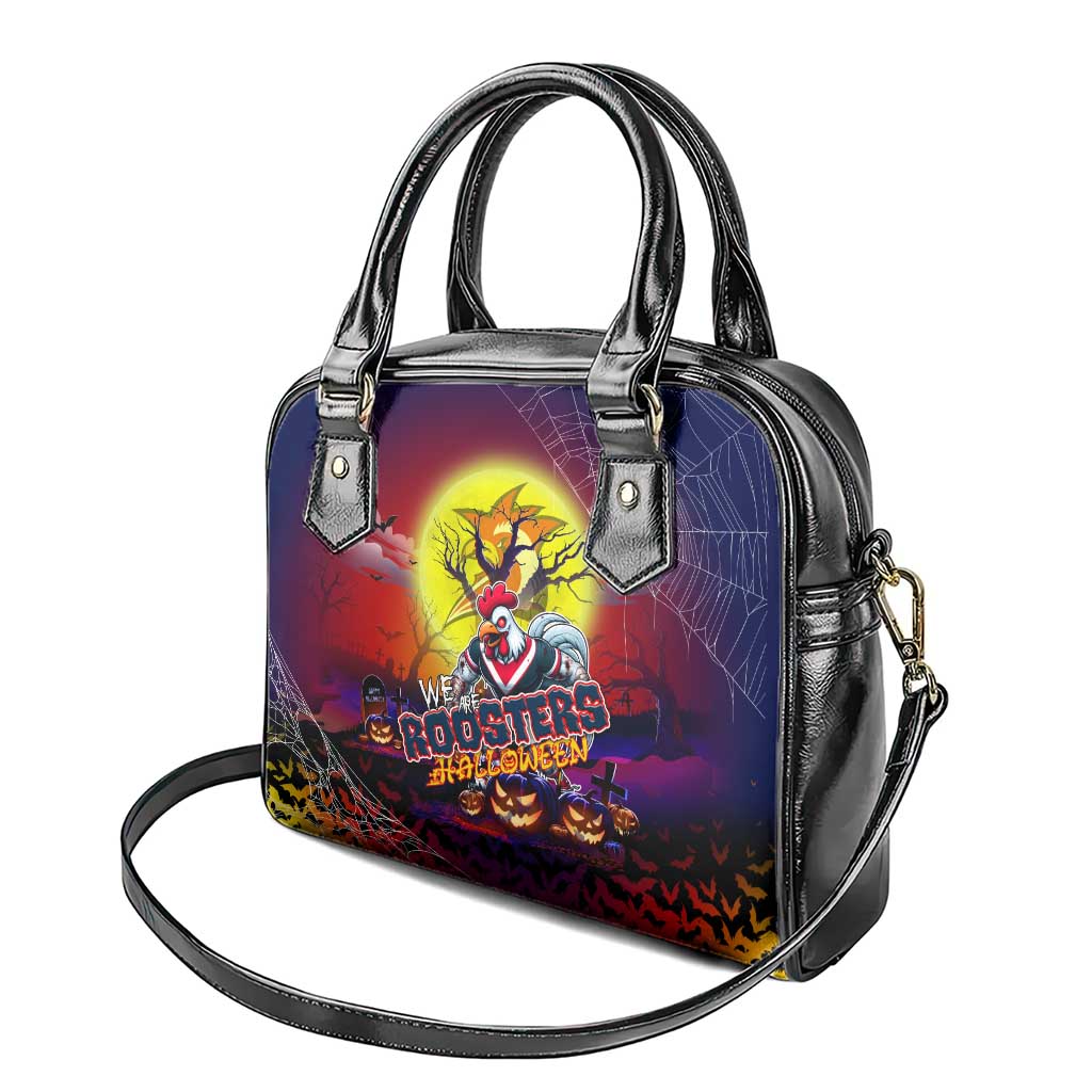 We Are Roosters Halloween Shoulder Handbag Pumpkin Scary Spooky Season - Aussie Hoodie