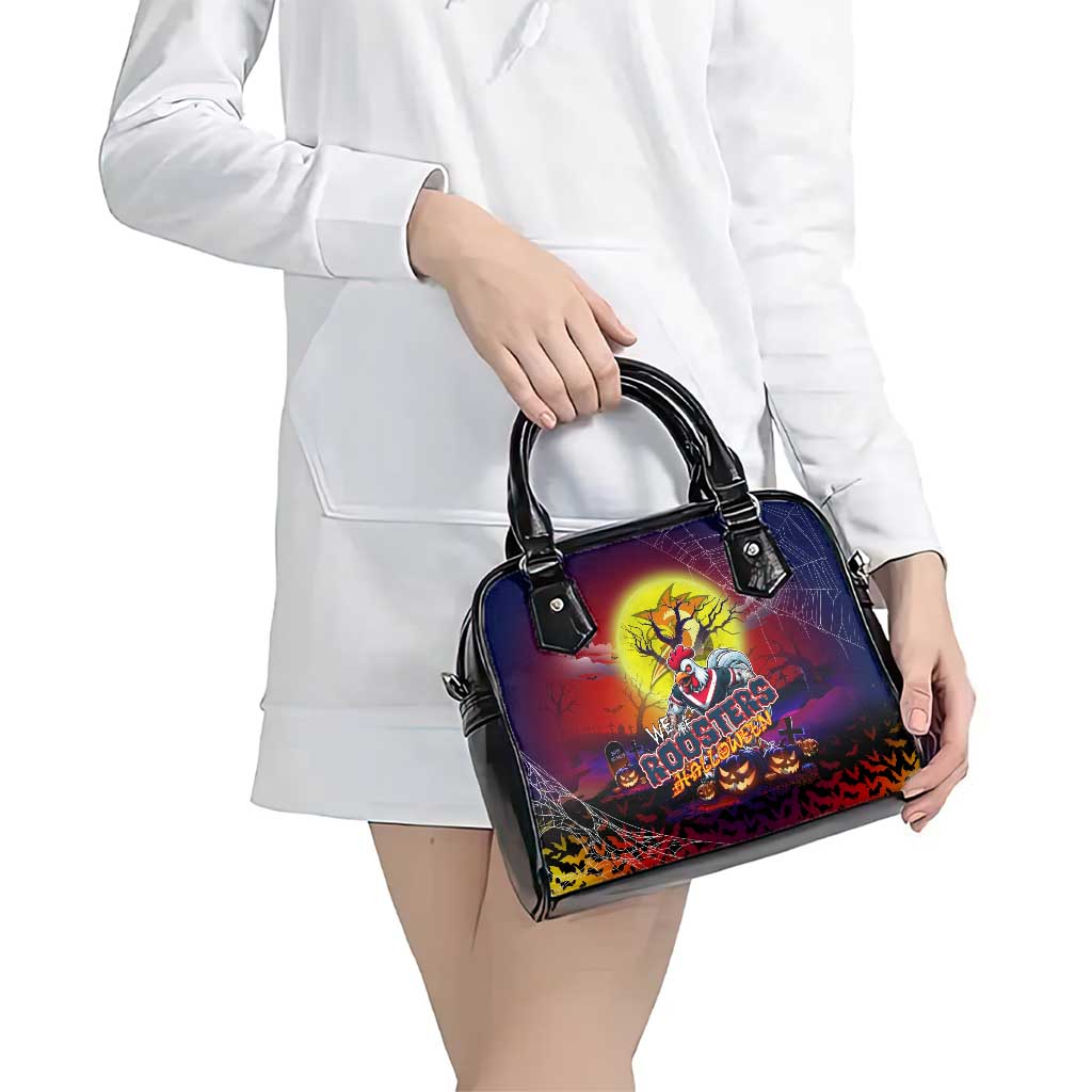 We Are Roosters Halloween Shoulder Handbag Pumpkin Scary Spooky Season - Aussie Hoodie