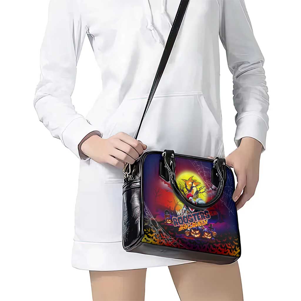 We Are Roosters Halloween Shoulder Handbag Pumpkin Scary Spooky Season - Aussie Hoodie