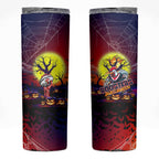 We Are Roosters Halloween Skinny Tumbler Pumpkin Scary Spooky Season - Aussie Hoodie
