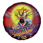 We Are Roosters Halloween Spare Tire Cover Pumpkin Scary Spooky Season - Aussie Hoodie