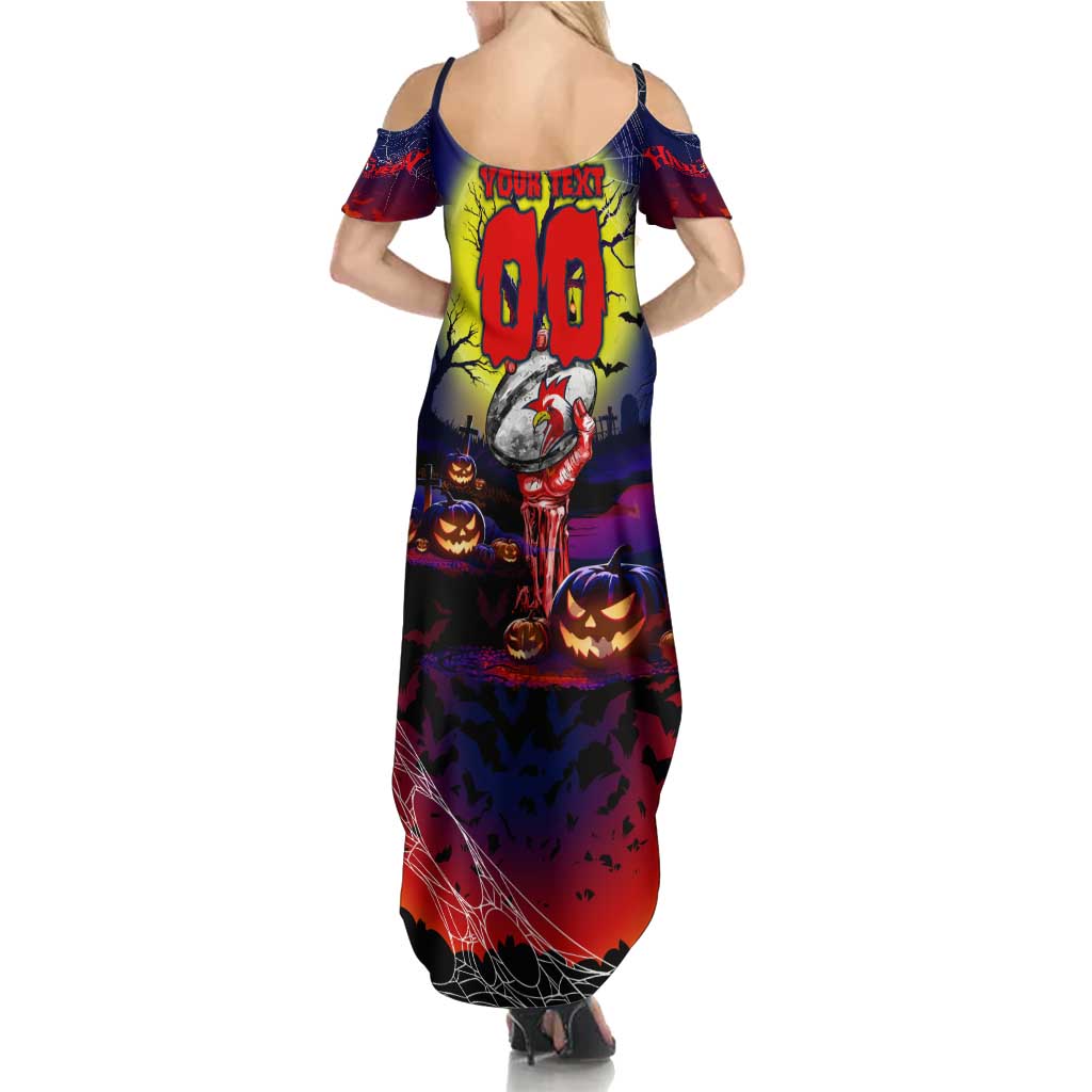 We Are Roosters Halloween Summer Maxi Dress Pumpkin Scary Spooky Season - Aussie Hoodie