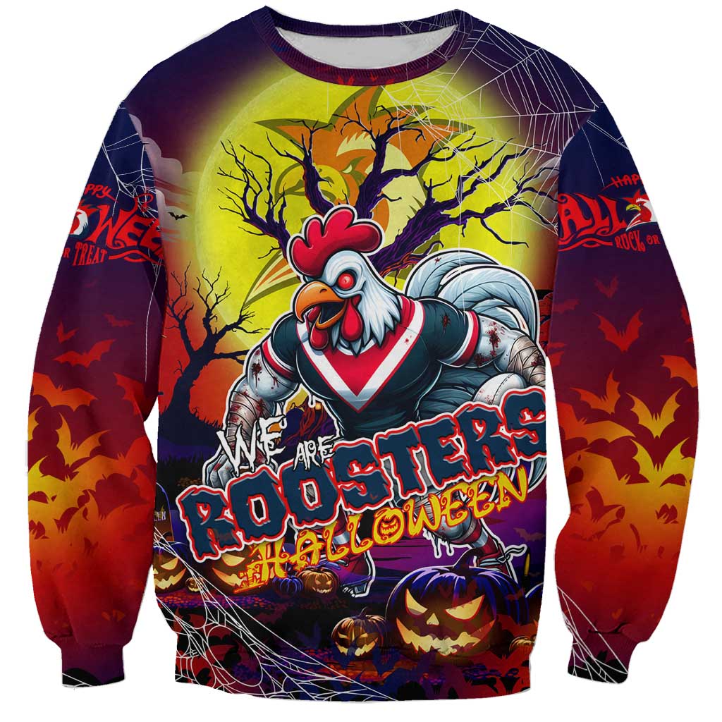 We Are Roosters Halloween Sweatshirt Pumpkin Scary Spooky Season - Aussie Hoodie