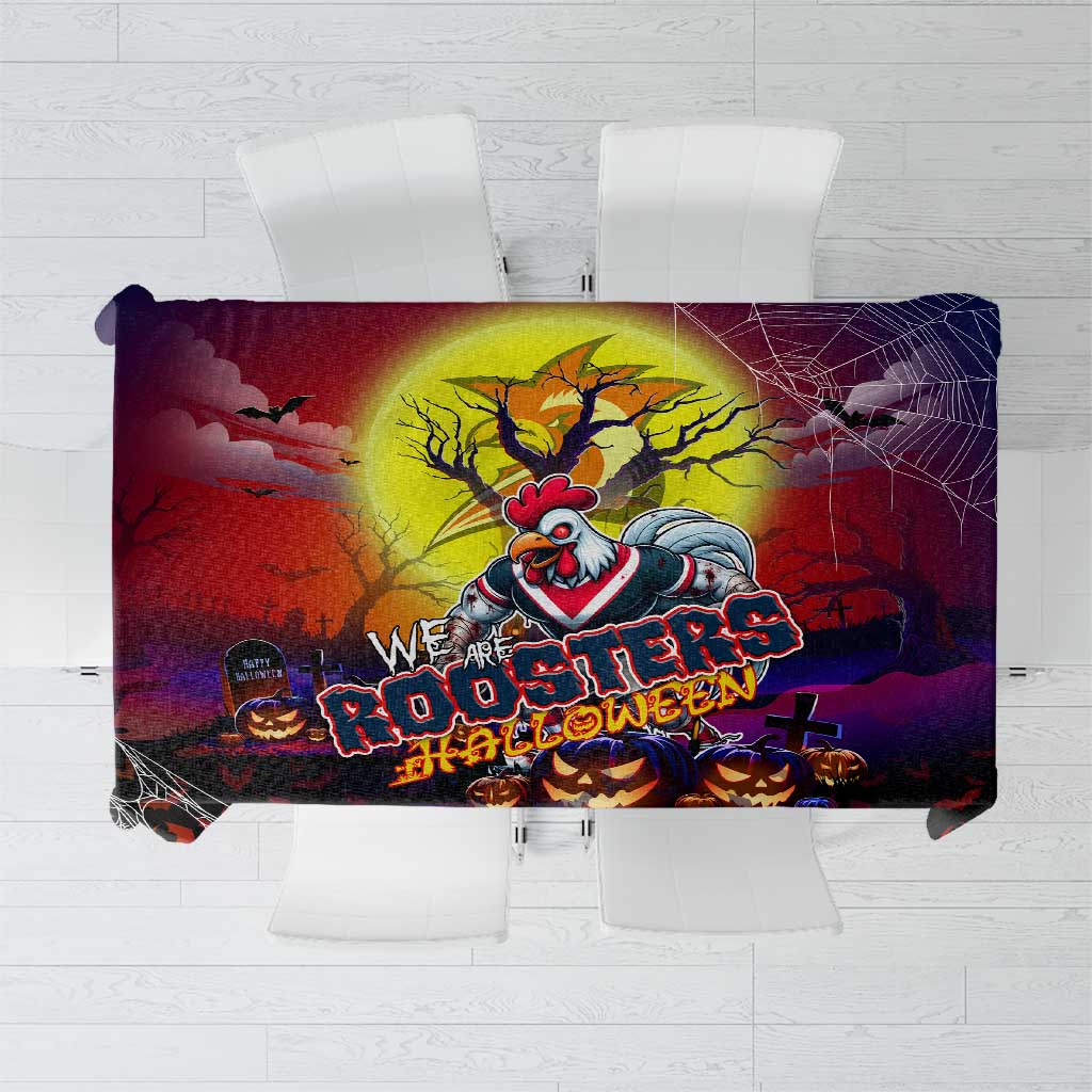 We Are Roosters Halloween Tablecloth Pumpkin Scary Spooky Season - Aussie Hoodie