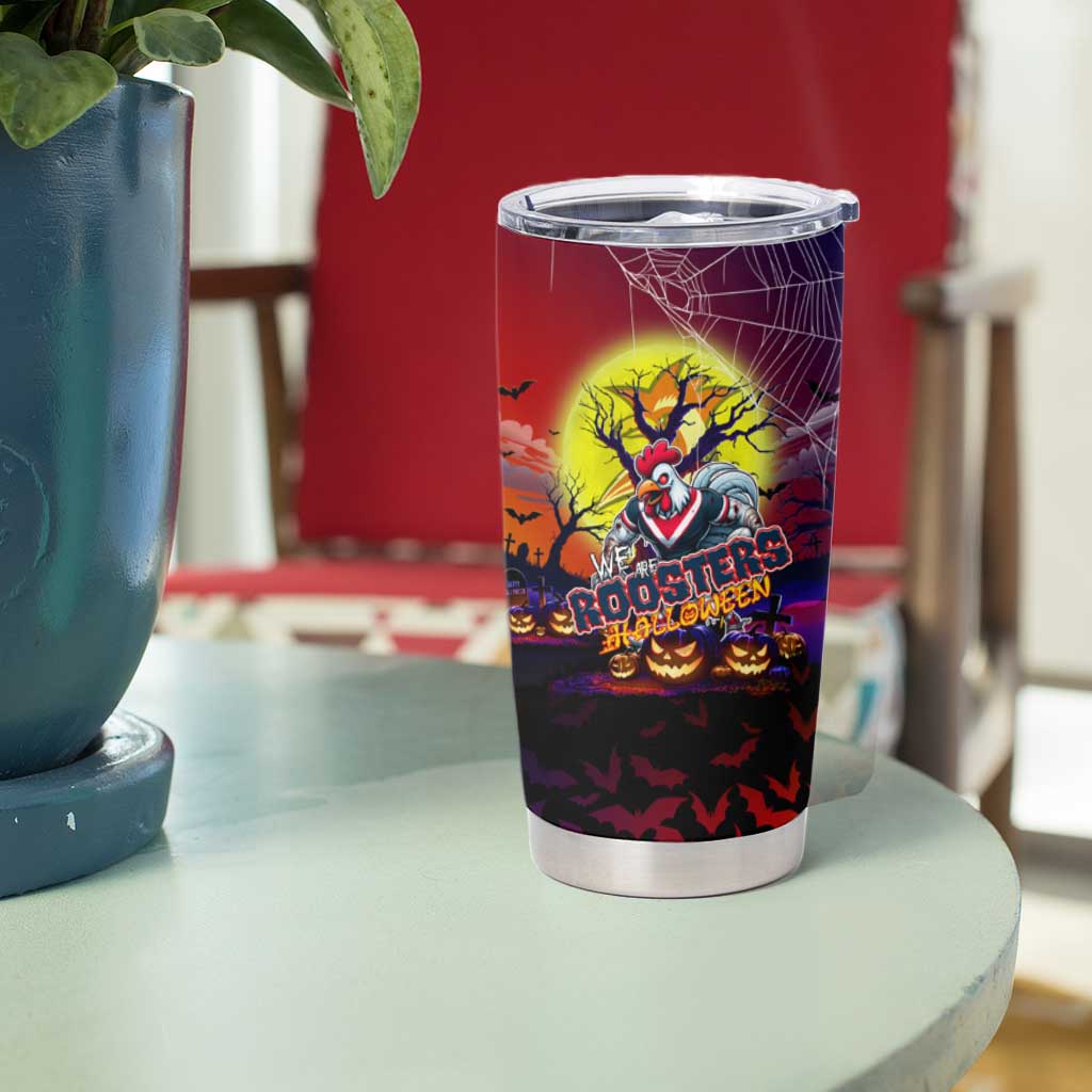 We Are Roosters Halloween Tumbler Cup Pumpkin Scary Spooky Season - Aussie Hoodie