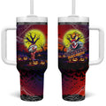We Are Roosters Halloween Tumbler With Handle Pumpkin Scary Spooky Season - Aussie Hoodie
