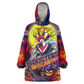 We Are Roosters Halloween Wearable Blanket Hoodie Pumpkin Scary Spooky Season - Aussie Hoodie