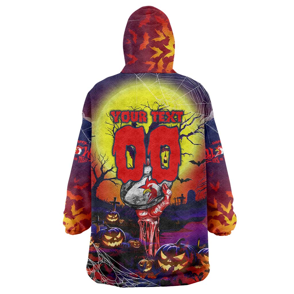 We Are Roosters Halloween Wearable Blanket Hoodie Pumpkin Scary Spooky Season - Aussie Hoodie