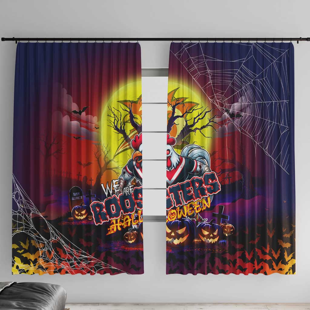 We Are Roosters Halloween Window Curtain Pumpkin Scary Spooky Season - Aussie Hoodie