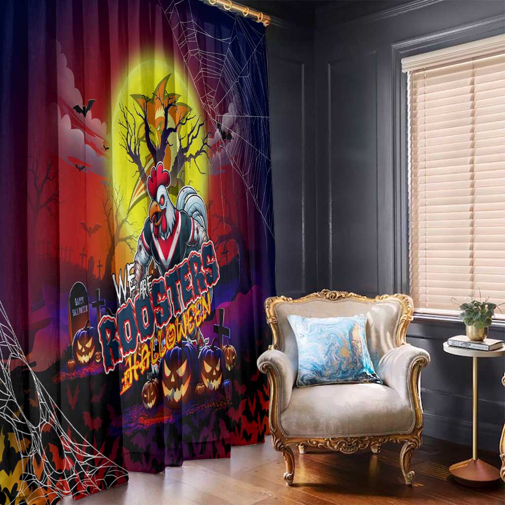 We Are Roosters Halloween Window Curtain Pumpkin Scary Spooky Season - Aussie Hoodie