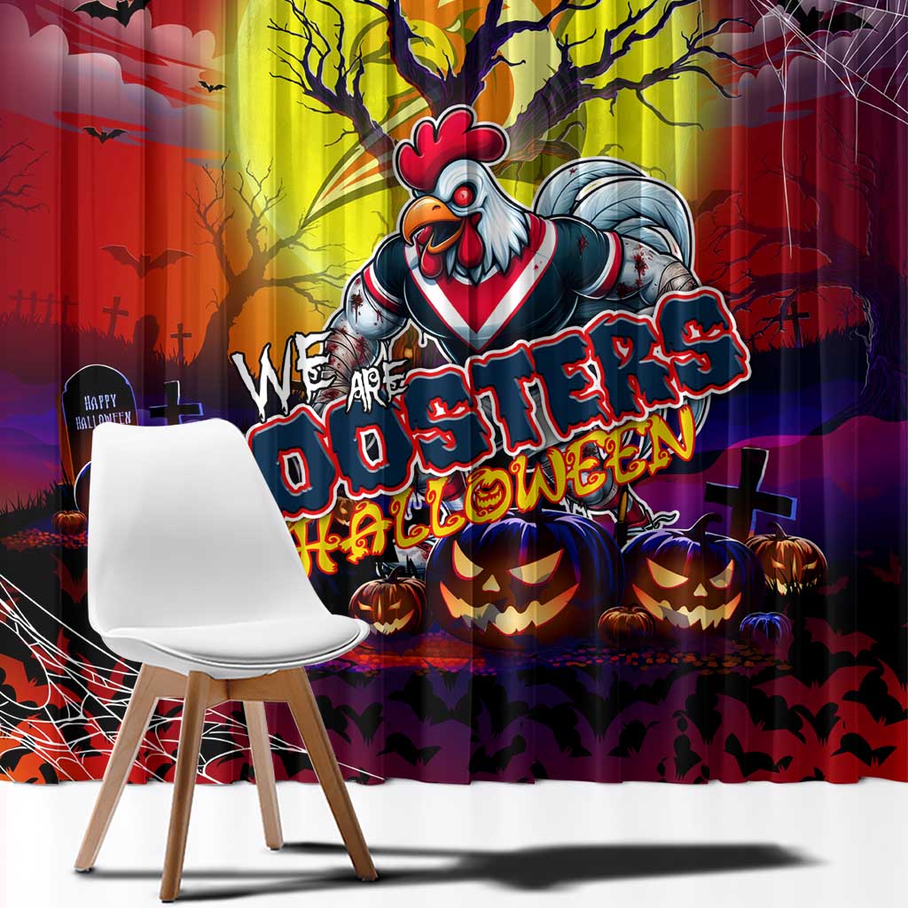 We Are Roosters Halloween Window Curtain Pumpkin Scary Spooky Season - Aussie Hoodie