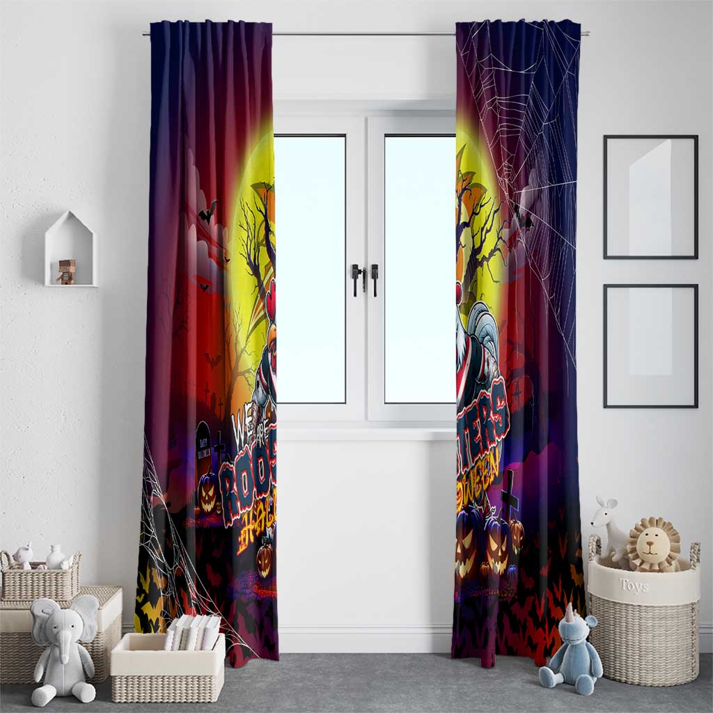 We Are Roosters Halloween Window Curtain Pumpkin Scary Spooky Season - Aussie Hoodie