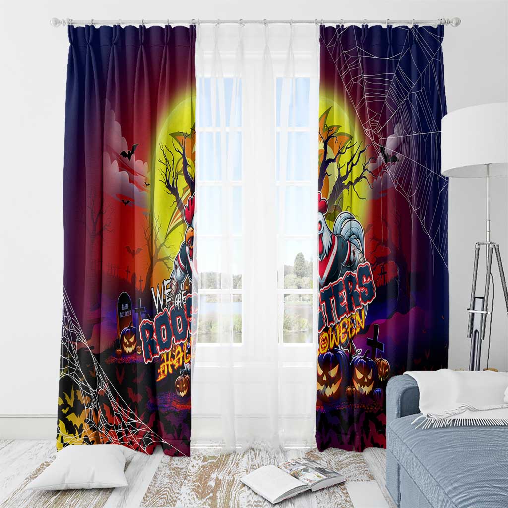 We Are Roosters Halloween Window Curtain Pumpkin Scary Spooky Season - Aussie Hoodie