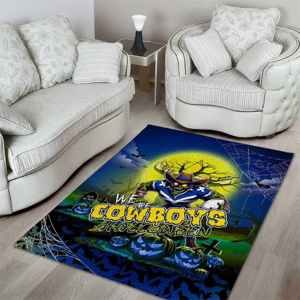 We Are Cowboys Halloween Area Rug Pumpkin Scary Spooky Season - Aussie Hoodie