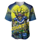 We Are Cowboys Halloween Baseball Jersey Pumpkin Scary Spooky Season - Aussie Hoodie