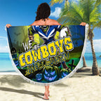 We Are Cowboys Halloween Beach Blanket Pumpkin Scary Spooky Season - Aussie Hoodie