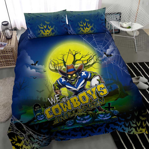 We Are Cowboys Halloween Bedding Set Pumpkin Scary Spooky Season - Aussie Hoodie