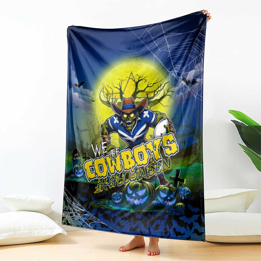 We Are Cowboys Halloween Blanket Pumpkin Scary Spooky Season - Aussie Hoodie
