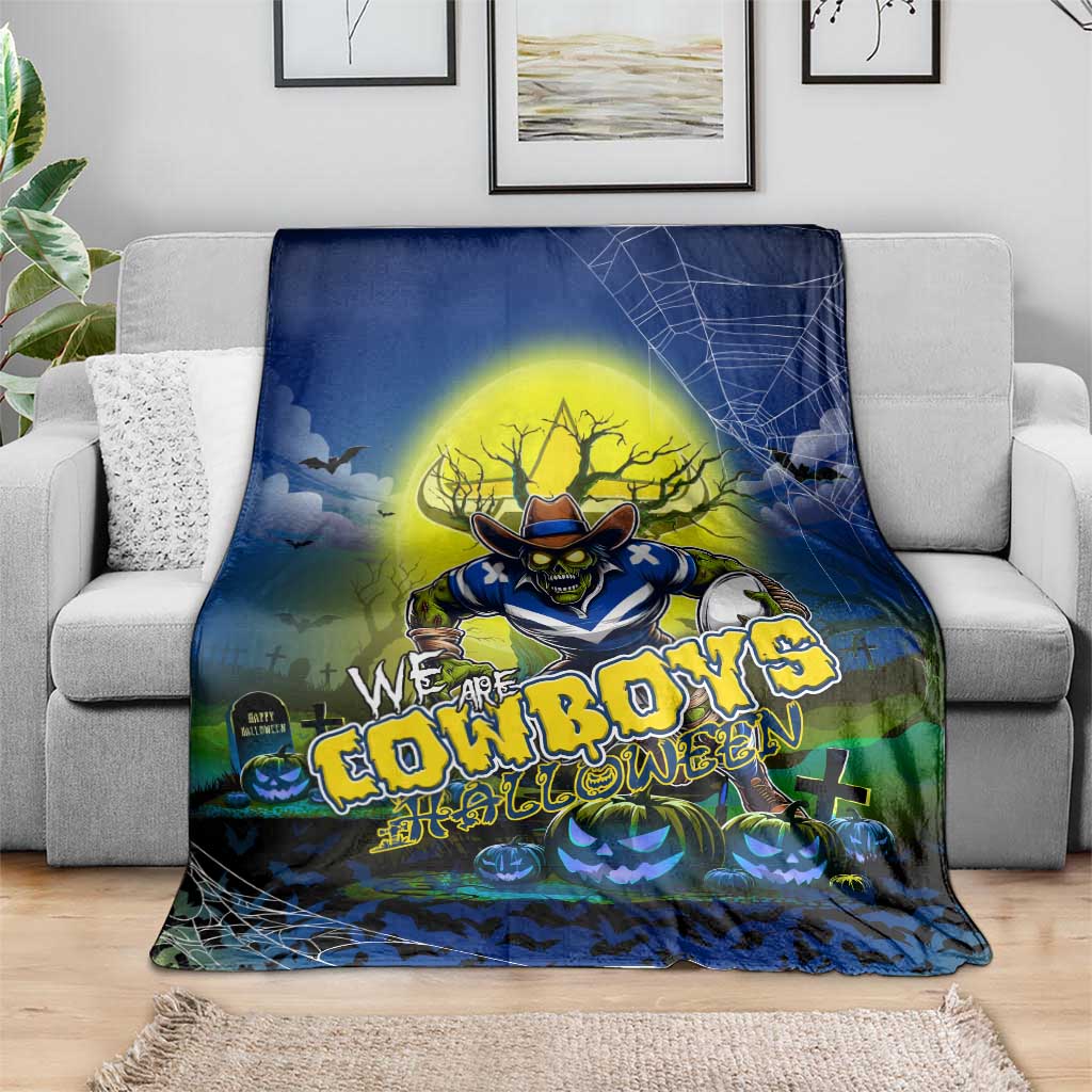 We Are Cowboys Halloween Blanket Pumpkin Scary Spooky Season - Aussie Hoodie