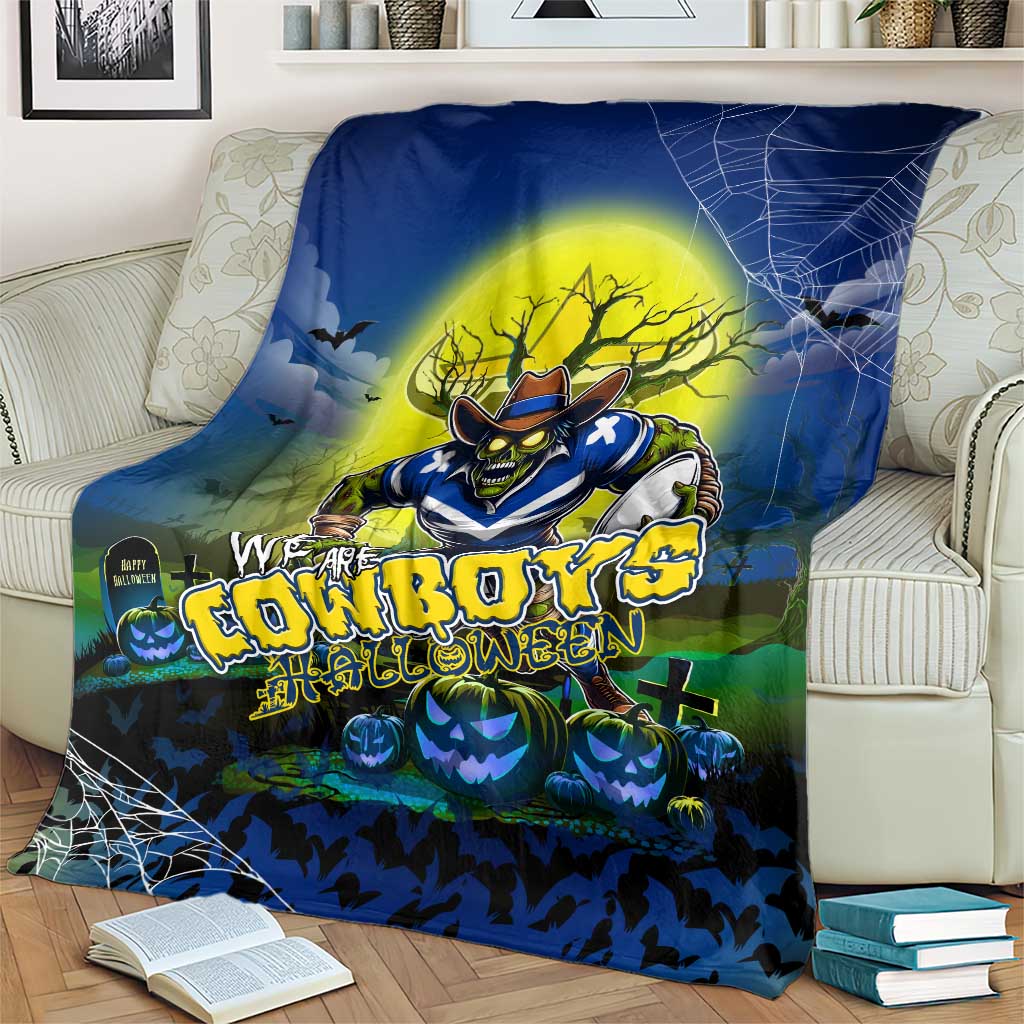 We Are Cowboys Halloween Blanket Pumpkin Scary Spooky Season - Aussie Hoodie