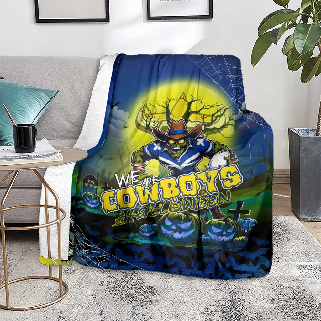 We Are Cowboys Halloween Blanket Pumpkin Scary Spooky Season - Aussie Hoodie