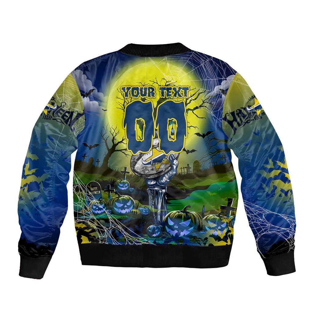 We Are Cowboys Halloween Bomber Jacket Pumpkin Scary Spooky Season - Aussie Hoodie