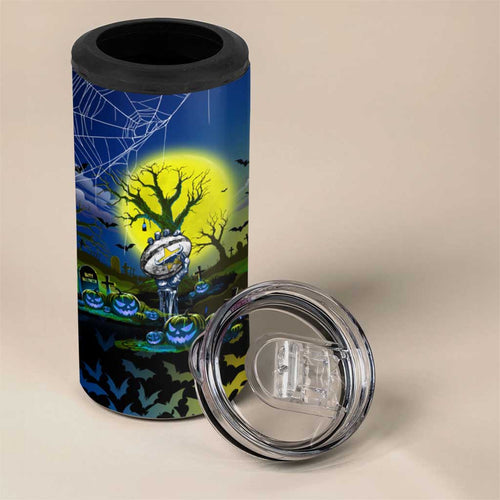 We Are Cowboys Halloween 4 in 1 Can Cooler Tumbler Pumpkin Scary Spooky Season - Aussie Hoodie