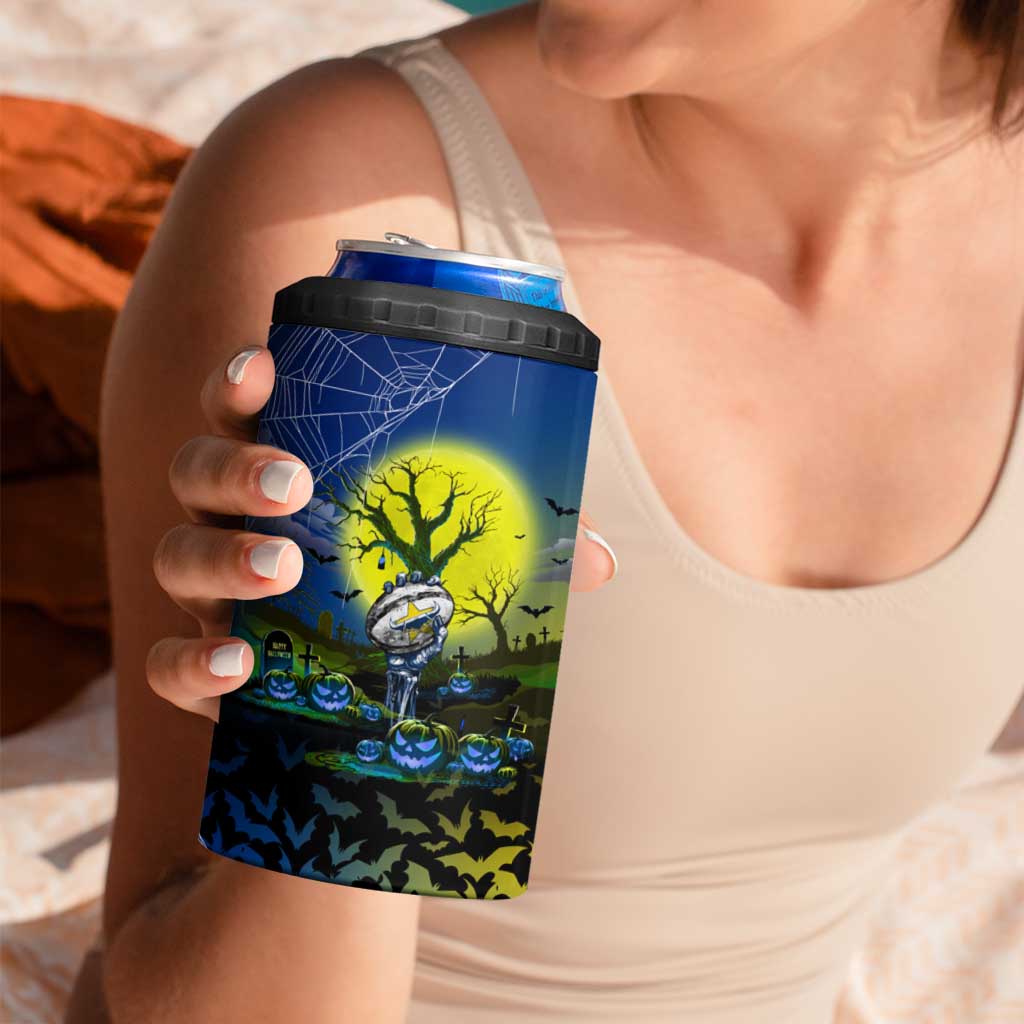 We Are Cowboys Halloween 4 in 1 Can Cooler Tumbler Pumpkin Scary Spooky Season - Aussie Hoodie