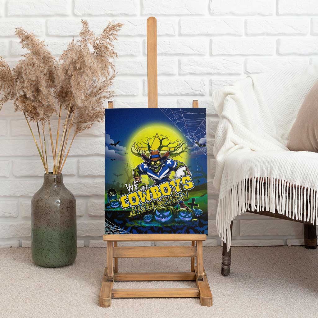 We Are Cowboys Halloween Canvas Wall Art Pumpkin Scary Spooky Season - Aussie Hoodie