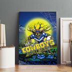 We Are Cowboys Halloween Canvas Wall Art Pumpkin Scary Spooky Season - Aussie Hoodie
