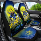 We Are Cowboys Halloween Car Seat Cover Pumpkin Scary Spooky Season - Aussie Hoodie