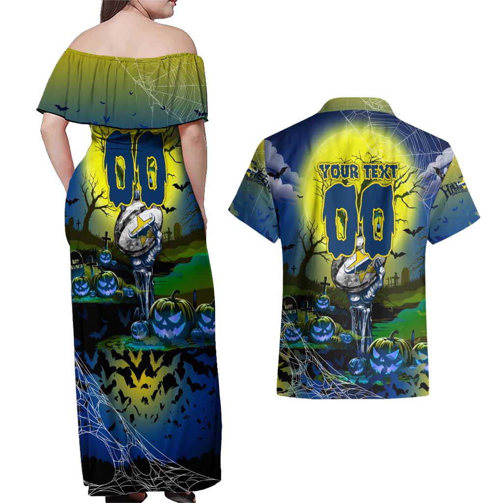 We Are Cowboys Halloween Couples Matching Off Shoulder Maxi Dress and Hawaiian Shirt Pumpkin Scary Spooky Season - Aussie Hoodie