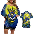 We Are Cowboys Halloween Couples Matching Off Shoulder Short Dress and Hawaiian Shirt Pumpkin Scary Spooky Season - Aussie Hoodie