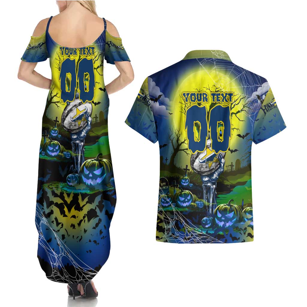 We Are Cowboys Halloween Couples Matching Summer Maxi Dress and Hawaiian Shirt Pumpkin Scary Spooky Season - Aussie Hoodie