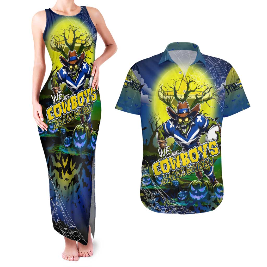 We Are Cowboys Halloween Couples Matching Tank Maxi Dress and Hawaiian Shirt Pumpkin Scary Spooky Season - Aussie Hoodie