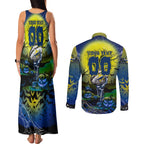We Are Cowboys Halloween Couples Matching Tank Maxi Dress and Long Sleeve Button Shirt Pumpkin Scary Spooky Season - Aussie Hoodie