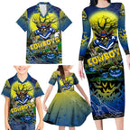 We Are Cowboys Halloween Family Matching Long Sleeve Bodycon Dress and Hawaiian Shirt Pumpkin Scary Spooky Season - Aussie Hoodie