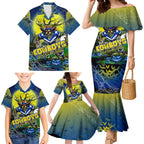 We Are Cowboys Halloween Family Matching Mermaid Dress and Hawaiian Shirt Pumpkin Scary Spooky Season - Aussie Hoodie
