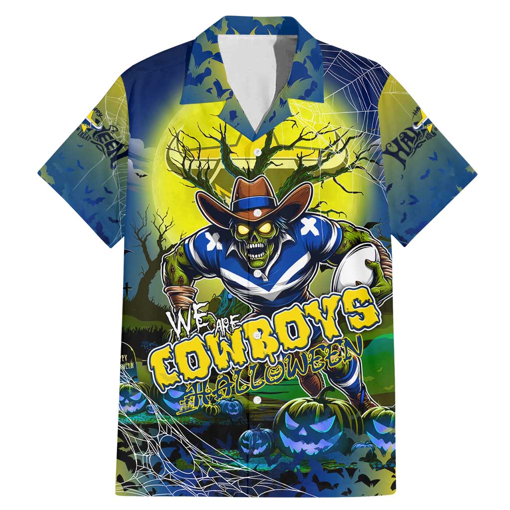 We Are Cowboys Halloween Family Matching Mermaid Dress and Hawaiian Shirt Pumpkin Scary Spooky Season - Aussie Hoodie