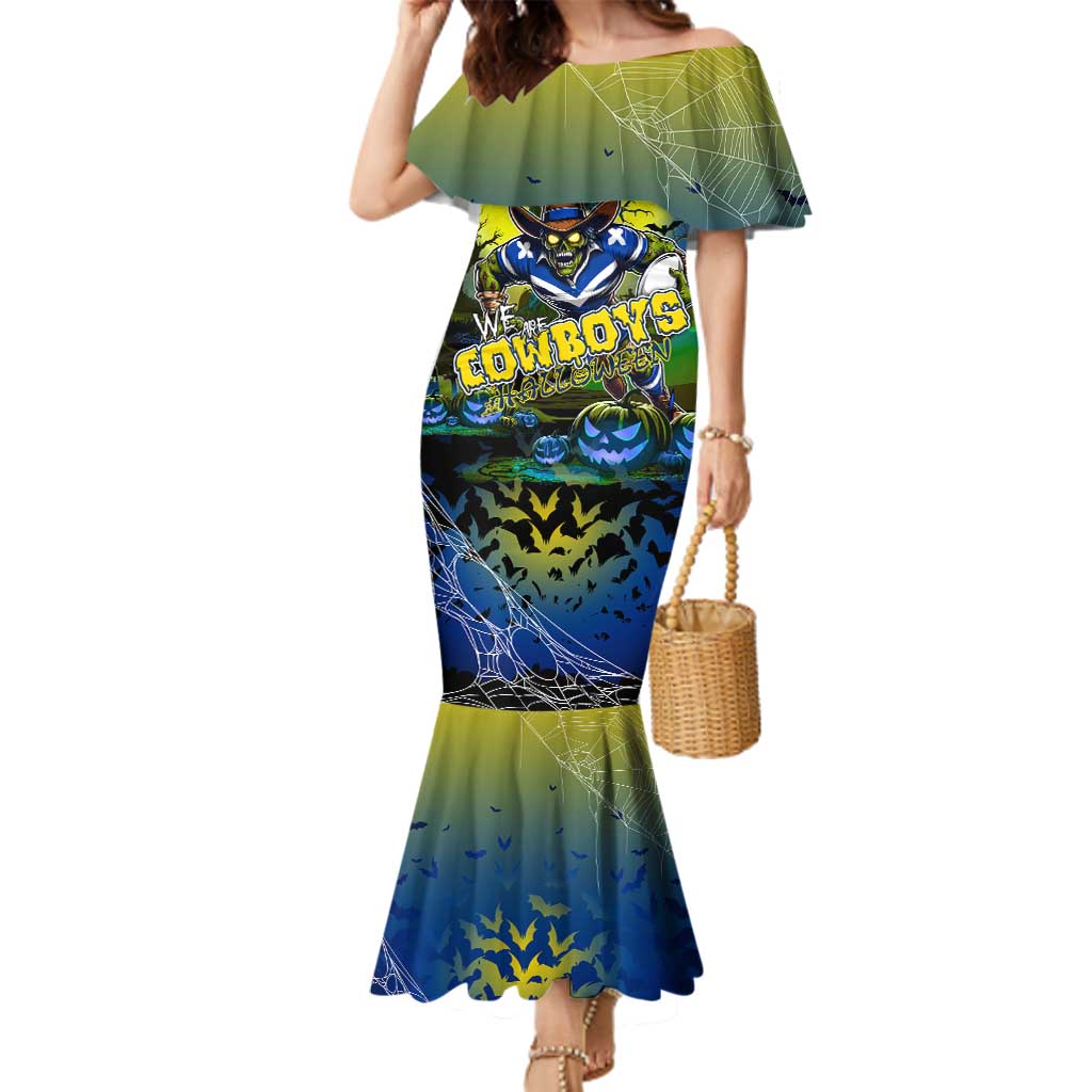 We Are Cowboys Halloween Family Matching Mermaid Dress and Hawaiian Shirt Pumpkin Scary Spooky Season - Aussie Hoodie