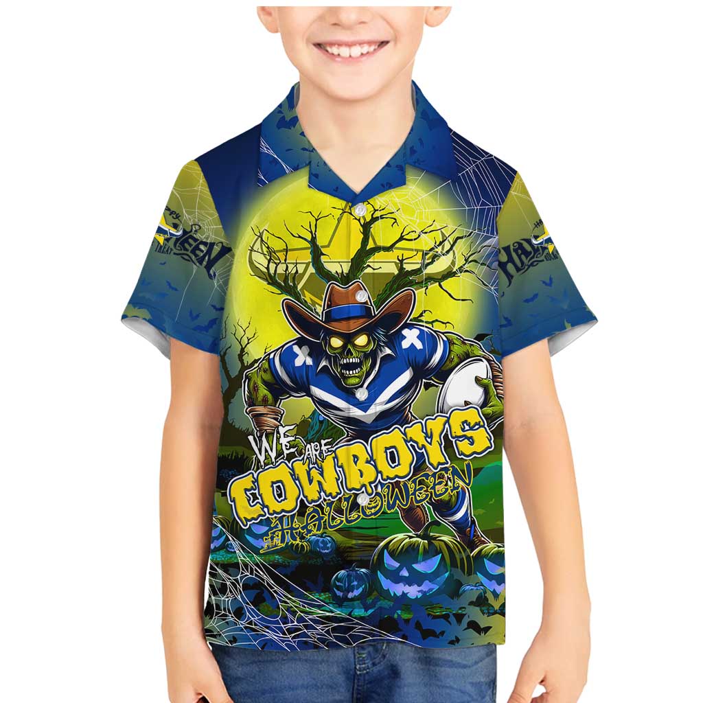 We Are Cowboys Halloween Family Matching Mermaid Dress and Hawaiian Shirt Pumpkin Scary Spooky Season - Aussie Hoodie