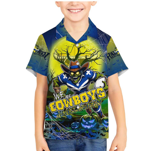 We Are Cowboys Halloween Family Matching Mermaid Dress and Hawaiian Shirt Pumpkin Scary Spooky Season - Aussie Hoodie