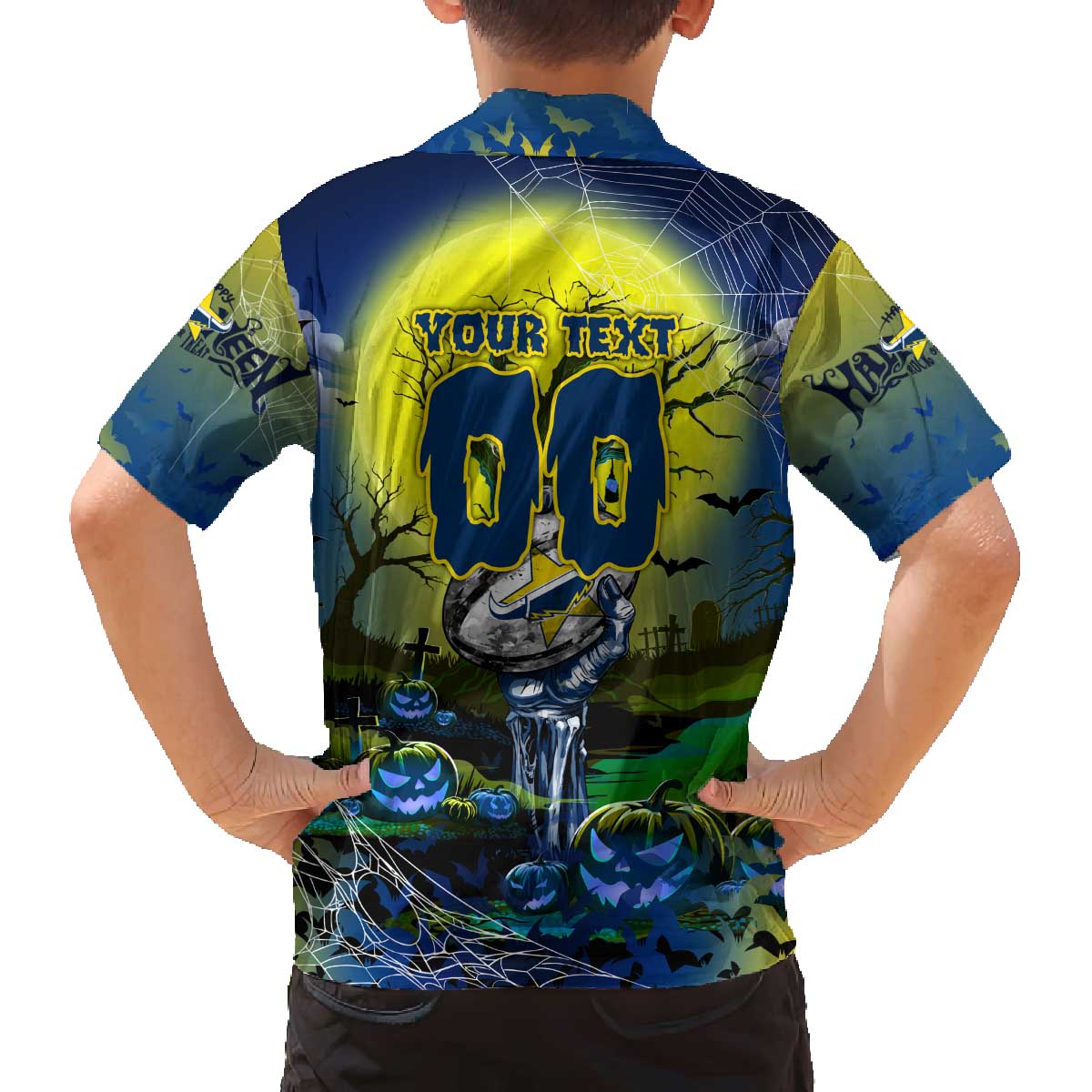 We Are Cowboys Halloween Family Matching Off The Shoulder Long Sleeve Dress and Hawaiian Shirt Pumpkin Scary Spooky Season - Aussie Hoodie